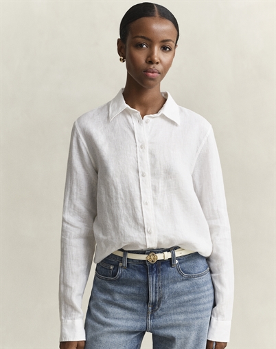 Gant - Linen Skjorte - White